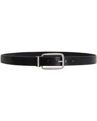 Dolce & Gabbana - Leather Rectangle-Buckle Belt - Lyst