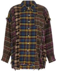 R13 - Patchwork Shirt - Lyst