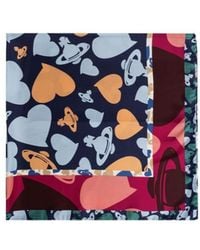 Vivienne Westwood - Orb Hearts Print Scarf - Lyst