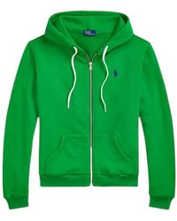 Polo Ralph Lauren - Logo-Embroidered Zip-Up Hoodie - Lyst