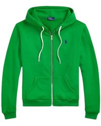 Polo Ralph Lauren - Logo-Embroidered Zip-Up Hoodie - Lyst