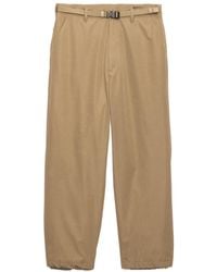 Prada - Belted Straight-Leg Pants - Lyst