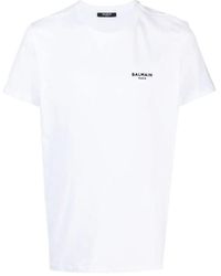 Balmain - Logo Detailed Crewneck T-Shirt - Lyst