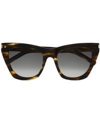 Saint Laurent - Eyewear Sl 214 Kate Cat-Eye Sunglasses - Lyst
