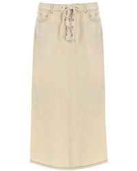 Baum und Pferdgarten - Lace-Up Midi Skirt - Lyst