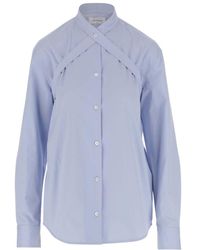Off-White c/o Virgil Abloh - Belted Buttoned Long-Sleeved Shirt - Lyst