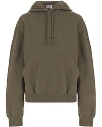 Saint Laurent - Logo Embroidered Drawstring Hoodie - Lyst