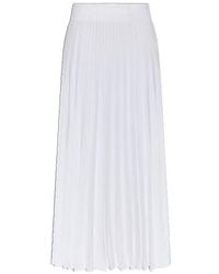 Balmain - Elastic Waist Midi Skirt - Lyst