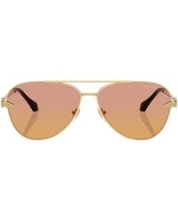 Versace - Eyewear Pilot-Frame Sunglasses - Lyst