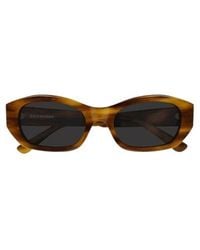 Balenciaga - Eyewear Oval Frame Sunglasses - Lyst
