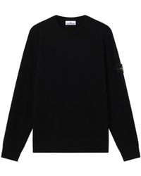 Stone Island - Long-Sleeve Crew-Neck Sweater - Lyst