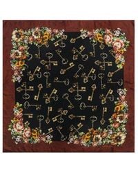 Dolce & Gabbana - Printed Silk Scarf - Lyst