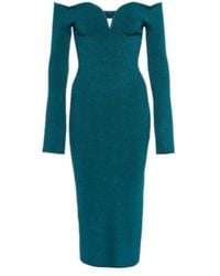 Galvan London - Grace Off-Shoulder Midi Dress - Lyst