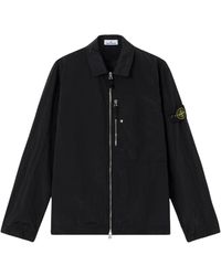 Stone Island - Large Vertical Chest Pocket Jacket With Adjustable Cuffs - Lyst