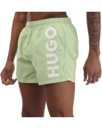 BOSS - Abas Logo Print Swim Shorts - Lyst