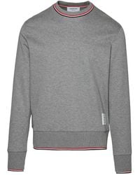 Thom Browne - Long-Sleeved Crewneck Sweatshirt - Lyst