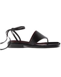 STAUD - Alexandre Strappy Flat Sandals - Lyst