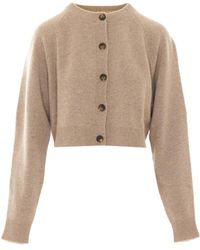 Loulou de Saison - Heike Button-Up Cropped Cardigan - Lyst