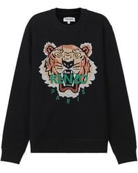 KENZO - Round Collar Long Sleeve Sweater - Lyst