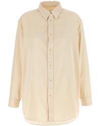 Lemaire - Long Sleeved Curved Hem Shirt - Lyst