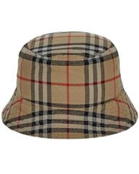 Burberry - Checked Pull-On Bucket Hat - Lyst