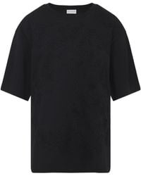 Dries Van Noten - Floral Embroidered Short Sleeved T-Shirt - Lyst