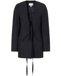 Maison Margiela - Tie-Detailed Wool Blazer - Lyst