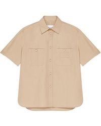 Givenchy - Logo Patch Short Sleeved Shirt - Lyst