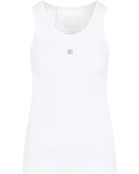 Givenchy - 4G Logo Plaque Crewneck Tank Top - Lyst