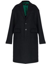DSquared² - Buttoned Wool-Blend Coat - Lyst