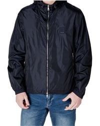 ARMANI EXCHANGE - Long-Sleeved Casual Jacket - Lyst