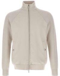 Eleventy - Ribbed Knit Jacket - Lyst
