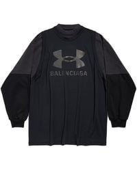 【Balenciaga】UNDER AMOUR LAYERED T-SHIRT◆818087TRVY1 Balenciaga x Under Armour Layered T-shirt | Black | FARFETCH