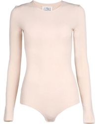 Maison Margiela - Plain Colour Bodysuits - Lyst