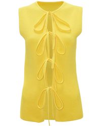 JW Anderson - Jw Anderson Bow Tie Tank Top - Lyst