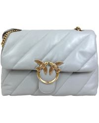 Pinko - Love Big Puff Chain-Linked Shoulder Bag - Lyst