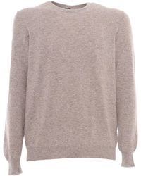 Fedeli - Long Sleeved Crewneck Jumper - Lyst