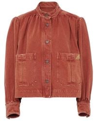 Chloé - Chloé High-Neck Gathered Jacket - Lyst