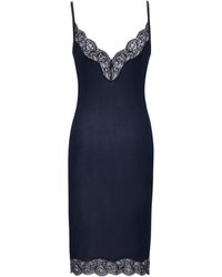Saint Laurent - Laced Slip Dress - Lyst