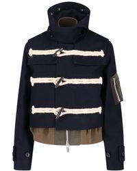 Sacai - 'Melton' Wool Jacket - Lyst