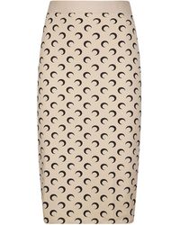 Marine Serre - Logo Printed Skirt - Lyst