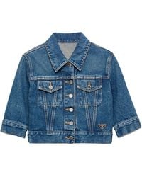 Prada - Denim Blouson - Lyst