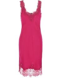 Gold Hawk - Dress With V-Neck And Long Sleeves - Lyst