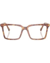 Miu Miu - Eyewear Square-Frame Glasses - Lyst