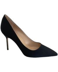 Manolo Blahnik - Logo High Heels - Lyst