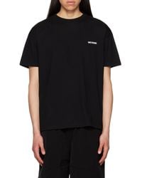 we11done - Logo-Print Cotton T-Shirt - Lyst