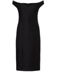 Calvin Klein - Bonny Wool And Linen-Blend Midi Dress - Lyst