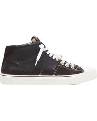 Maison Margiela - Round Head Lace High-Top Casual Shoes - Lyst