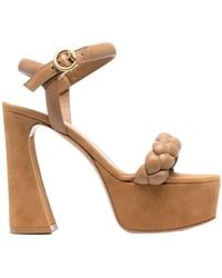Gianvito Rossi - Maddy 115Mm Suede Platform Sandals - Lyst