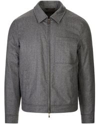 Peserico - Zip-Up Patch-Pocket Bomber Jacket - Lyst
